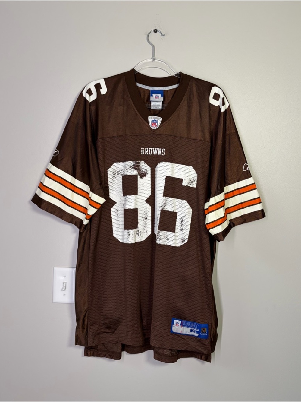 Cleveland Browns Dennis Northcutt #86 Reebok Brown Jersey NFL Gameday